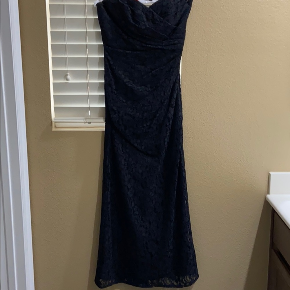 Black Lace Bridemaid Dress